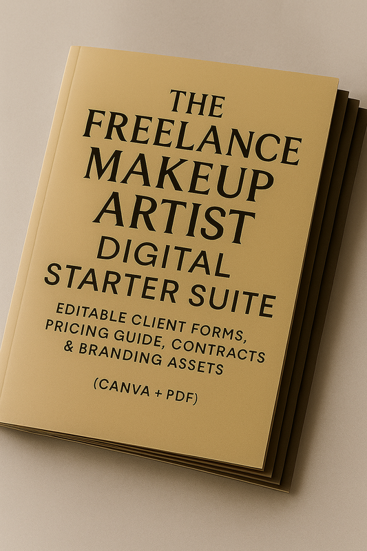 The Freelance Makeup Artist Digital Starter Suite: Editable Client Forms, Pricing Guide, Contracts & Branding Assets (Canva + PDF)